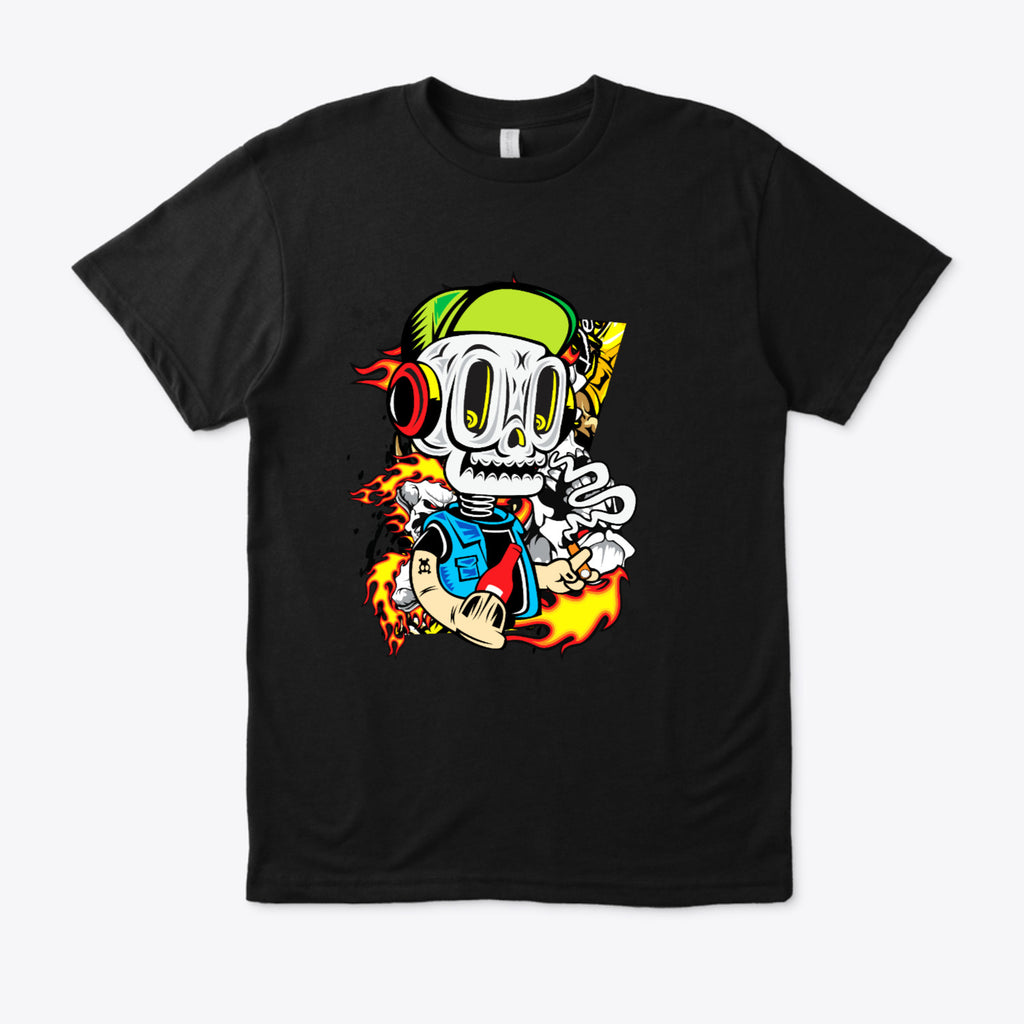Skull DJ Graphic T-Shirt