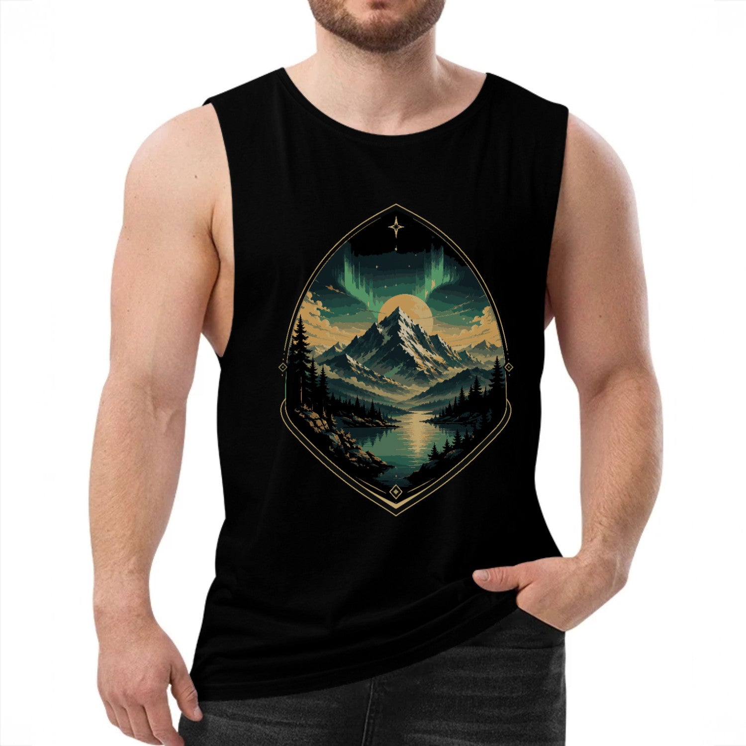 Emerald Mountain Haven tank top