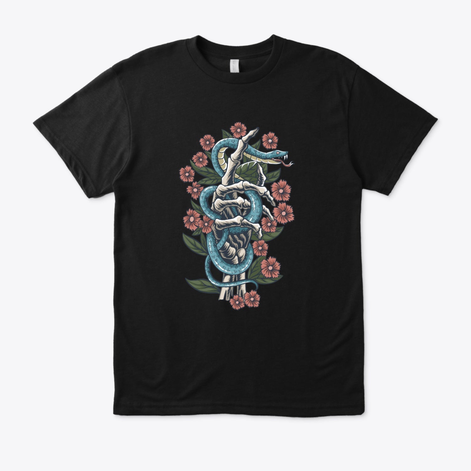 Snake & Skeleton Hand T-shirt