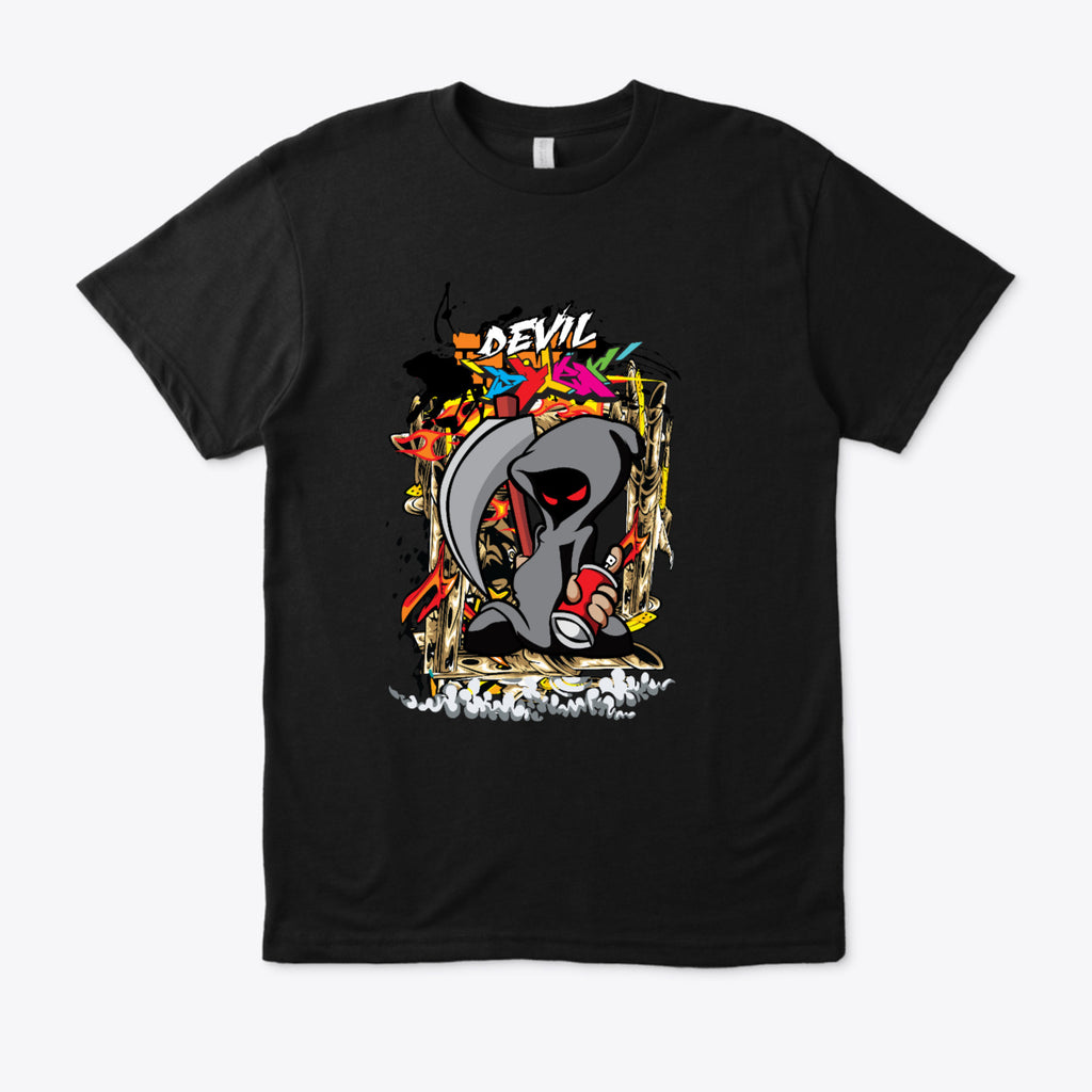 Devil Skull Graphic T-Shirt