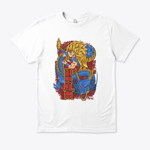 SS3 Goku Dragon premium T-Shirt